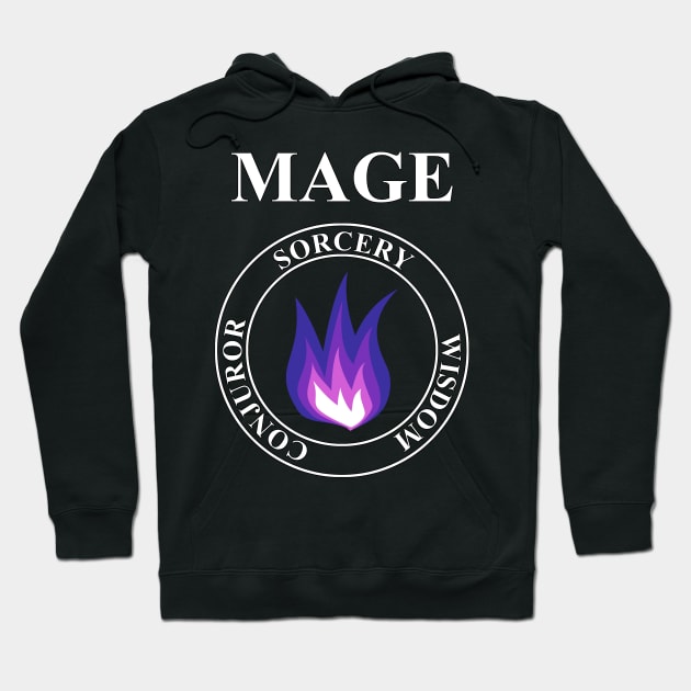 Mage Fantasy RPG Class Arcane Magic Hoodie by AgemaApparel